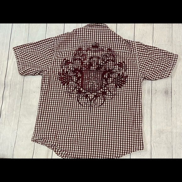 Live Mechanics LS Embroidered Plaid Shirt Mens 3XL - Picture 2 of 10